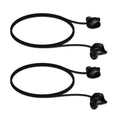 kwmobile 2x Halteband kompatibel mit Samsung Galaxy Buds / Buds Plus Headphones - Kopfhörer Halter Band Strap in Schwarz Schwarz  [dsg01]