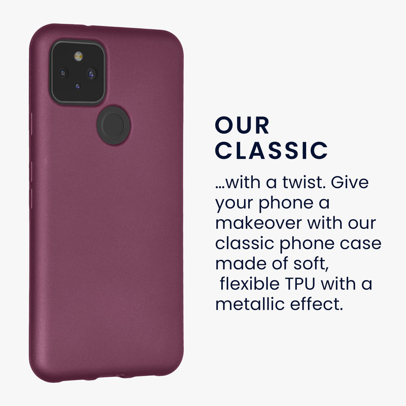 kwmobile Case for Google Pixel 5 Silicone Cover Protective Case