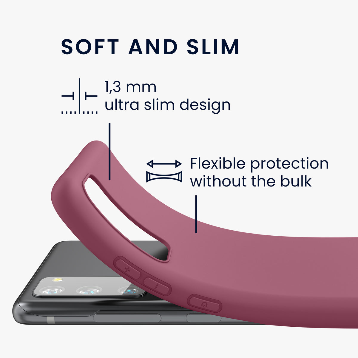 kwmobile Phone Case for Samsung Galaxy S20 FE - Wireless Charging - Protective Cover