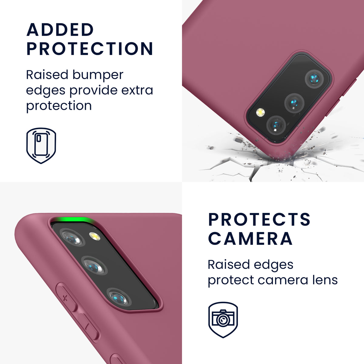 kwmobile Phone Case for Samsung Galaxy S20 FE - Wireless Charging - Protective Cover