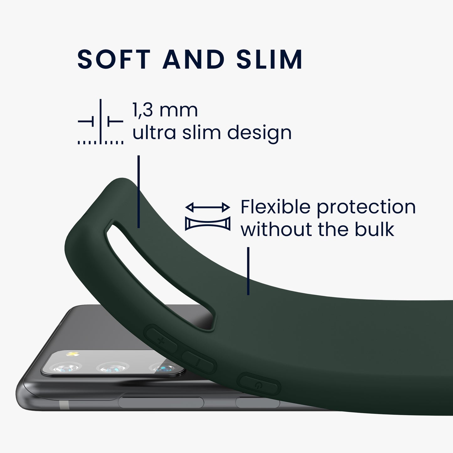 kwmobile Phone Case for Samsung Galaxy S20 FE - Wireless Charging - Protective Cover