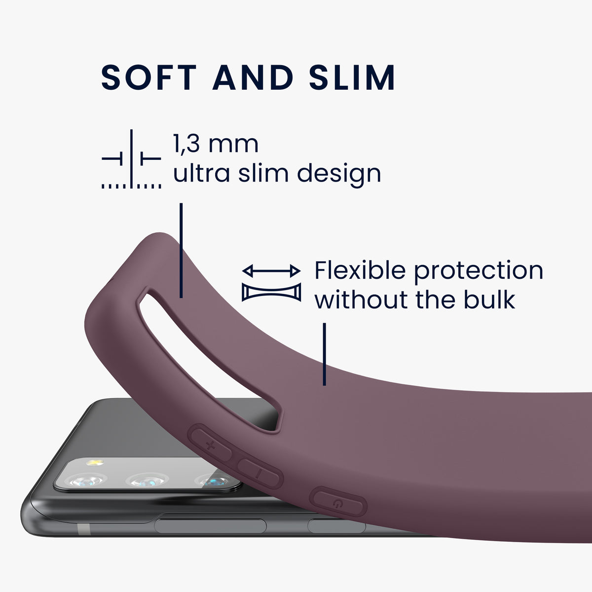 kwmobile Phone Case for Samsung Galaxy S20 FE - Wireless Charging - Protective Cover
