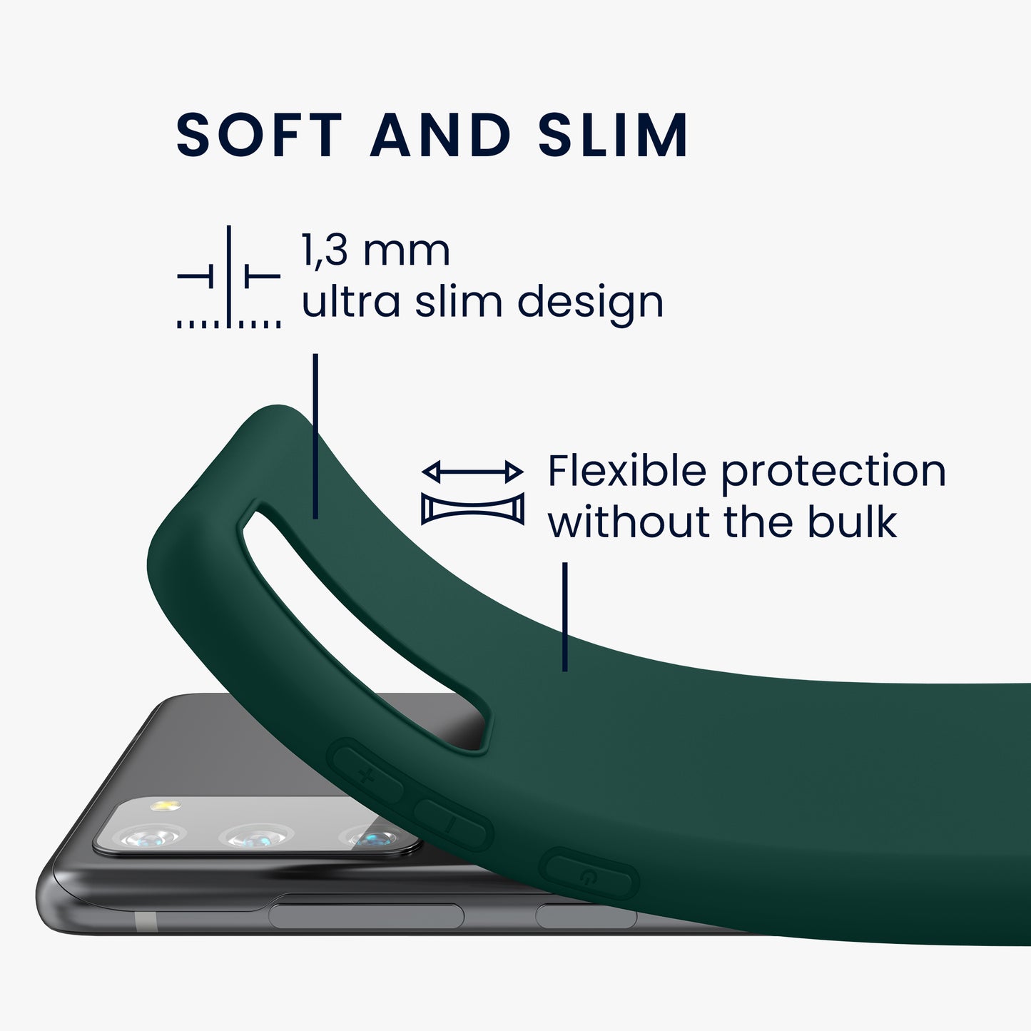 kwmobile Phone Case for Samsung Galaxy S20 FE - Wireless Charging - Protective Cover