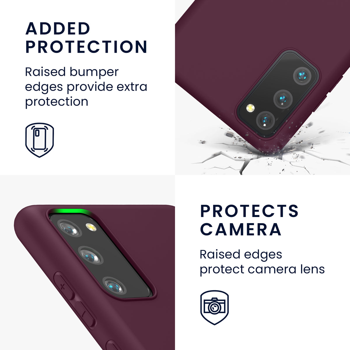 kwmobile Phone Case for Samsung Galaxy S20 FE - Wireless Charging - Protective Cover