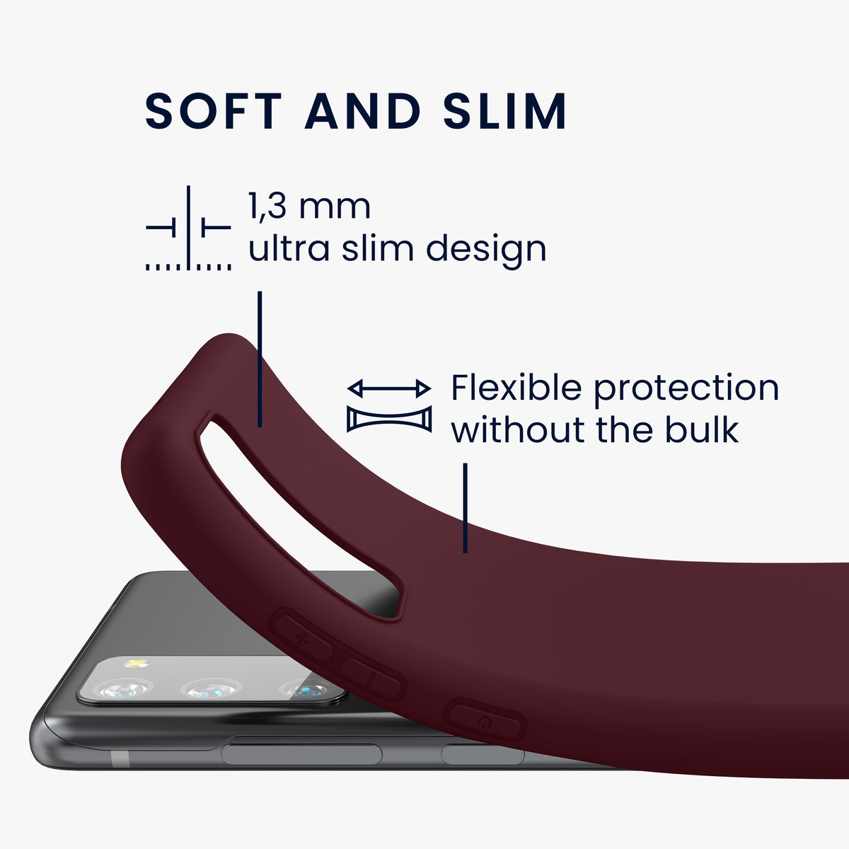 kwmobile Phone Case for Samsung Galaxy S20 FE - Wireless Charging - Protective Cover