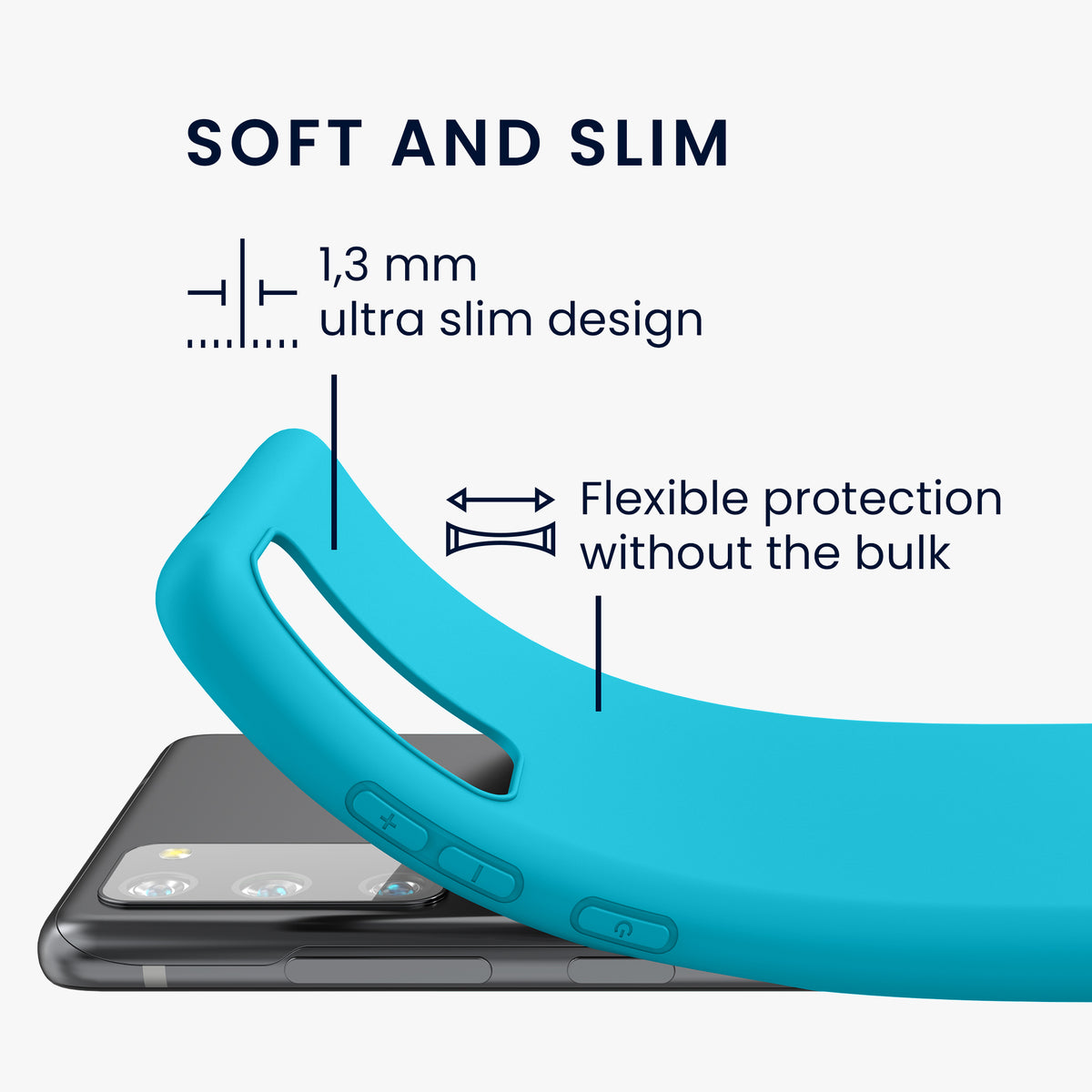 kwmobile Phone Case for Samsung Galaxy S20 FE - Wireless Charging - Protective Cover
