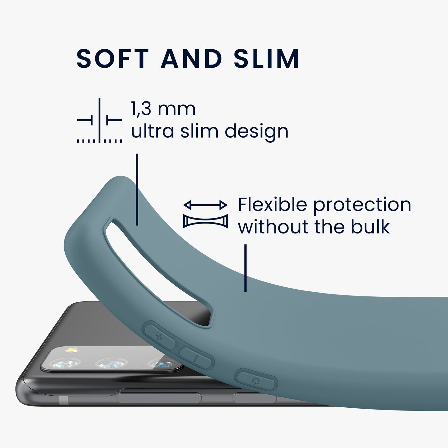 kwmobile Phone Case for Samsung Galaxy S20 FE - Wireless Charging - Protective Cover