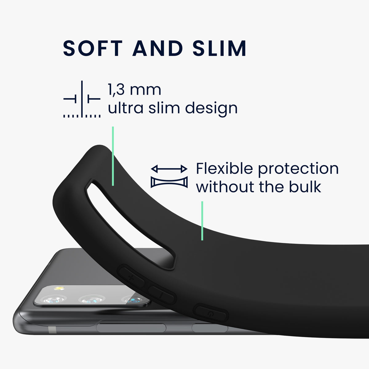 kwmobile Phone Case for Samsung Galaxy S20 FE - Wireless Charging - Protective Cover