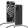 Xiaomi Mi 10T / Mi 10T Pro Silikon Handykette mit Band Schwarz