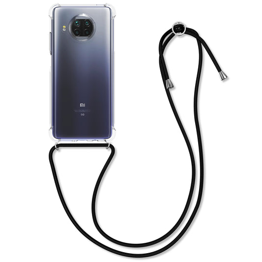 kwmobile Necklace Case Compatible with Xiaomi Mi 10T Lite Case Silicone Cover with Lanyard Mobile Phone Case