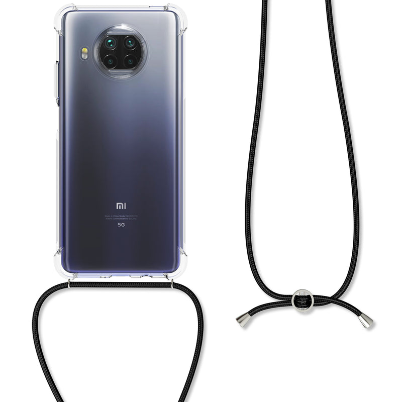 kwmobile Necklace Case Compatible with Xiaomi Mi 10T Lite Case Silicone Cover with Lanyard Mobile Phone Case