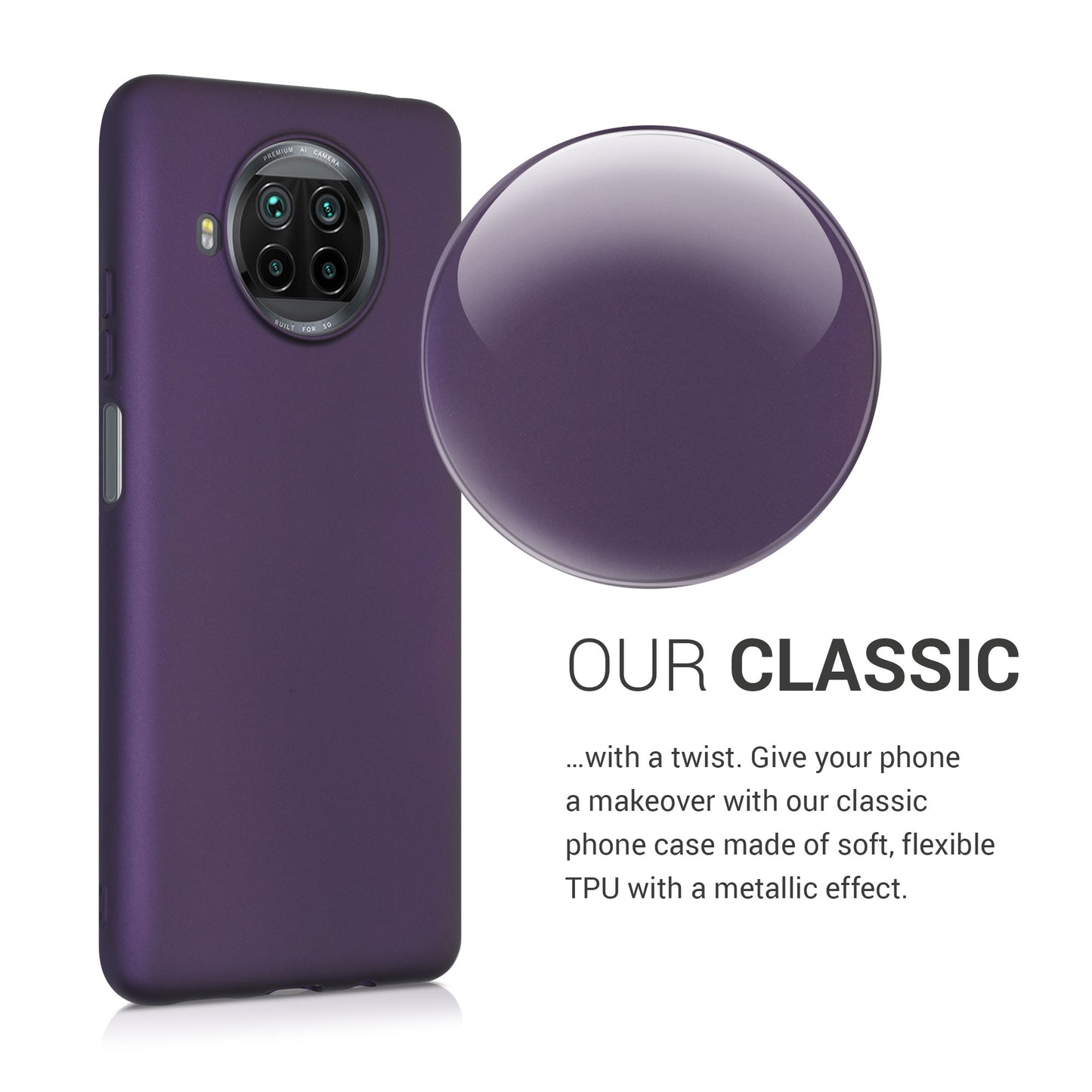 kwmobile Phone Case for Xiaomi Mi 10T Lite Case Silicone Case Protective Cover