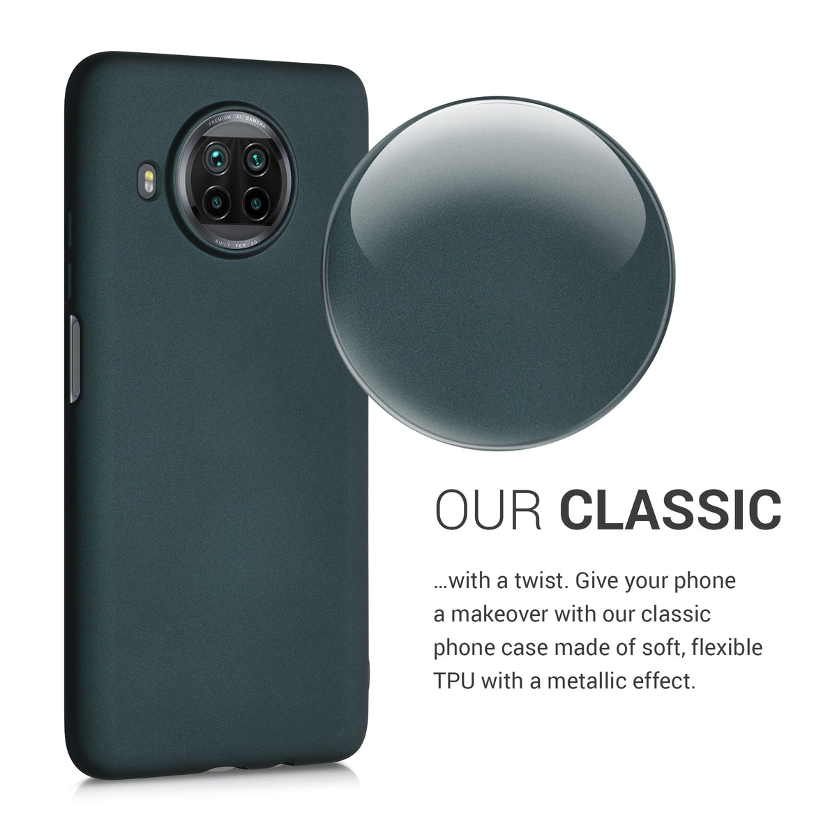 kwmobile Phone Case for Xiaomi Mi 10T Lite Case Silicone Case Protective Cover