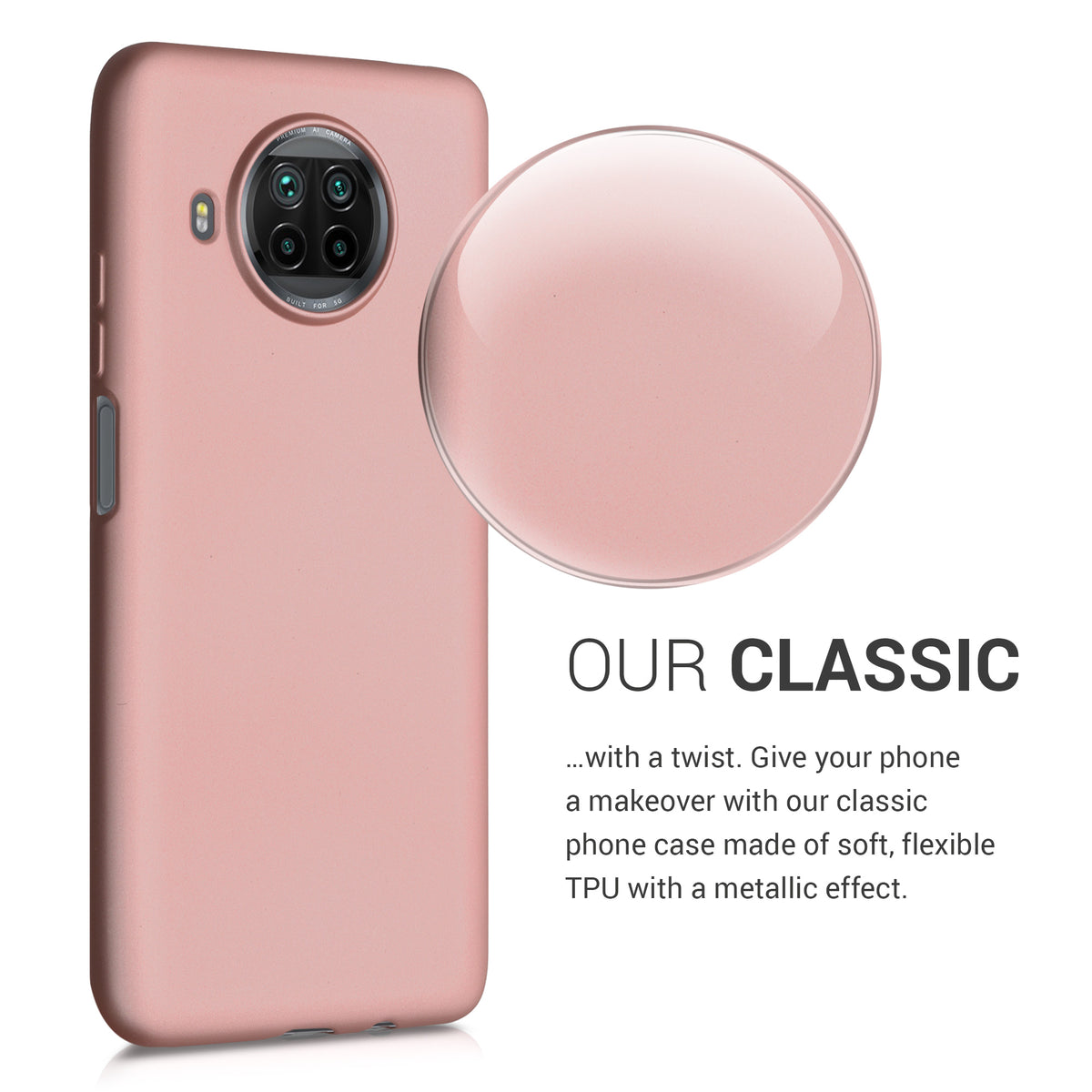 kwmobile Phone Case for Xiaomi Mi 10T Lite Case Silicone Case Protective Cover