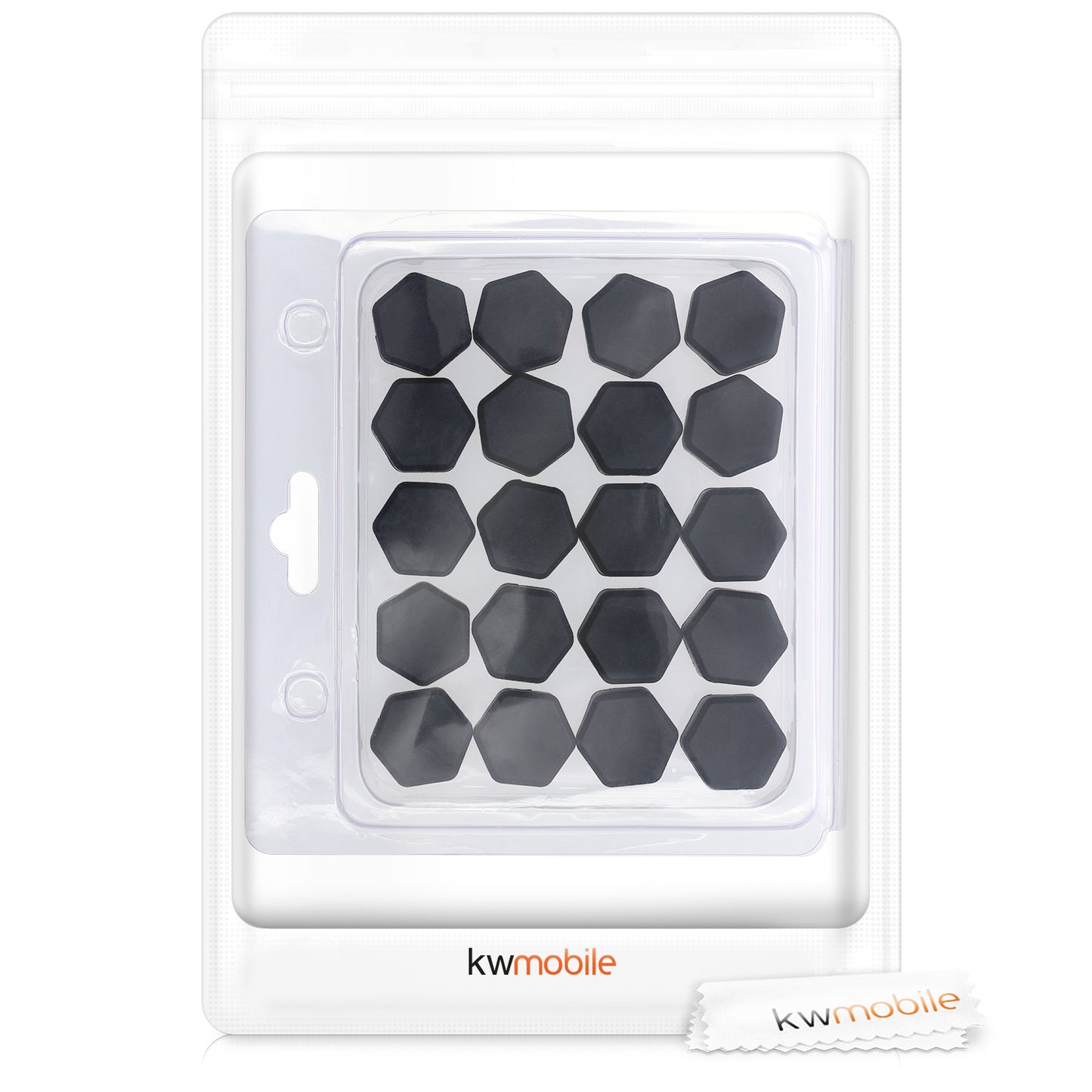kwmobile 20x Abdeckung für 19 mm Radmuttern Auto Rad Schraube - Radschrauben Cover - Mutter Kappen - Sonstiges