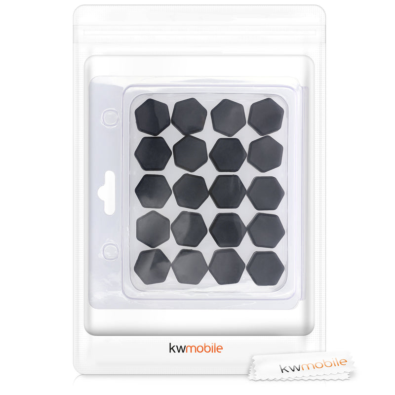 kwmobile 20x Abdeckung für 19 mm Radmuttern Auto Rad Schraube - Radschrauben Cover - Mutter Kappen - Sonstiges