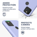 kwmobile Case Compatible with Google Pixel 5 - Rubberized Silicone Phone Case - Protective Cover for Wireless Charging - Case