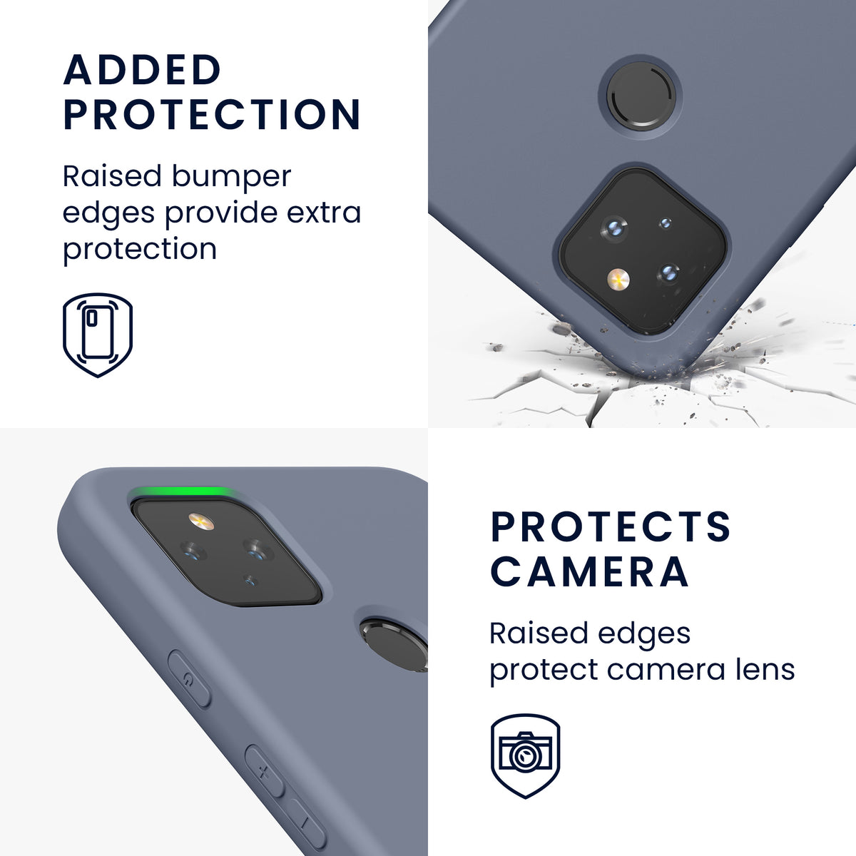 kwmobile Case Compatible with Google Pixel 4a 5G Protective Cover for Wireless Charging Case