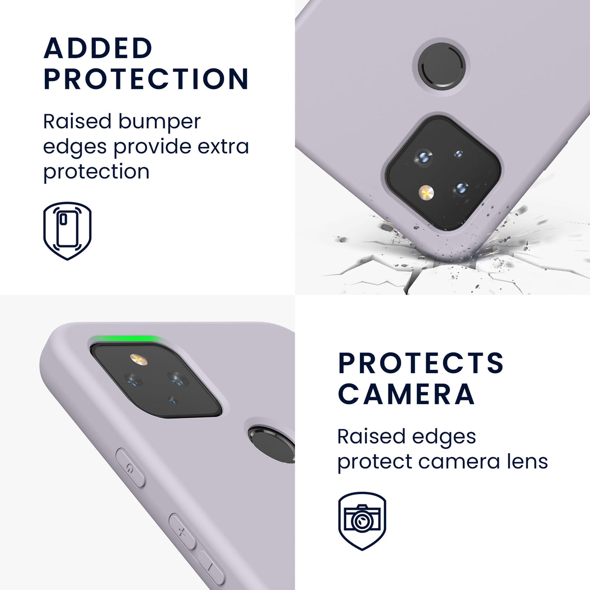 kwmobile Case Compatible with Google Pixel 4a 5G Protective Cover for Wireless Charging Case