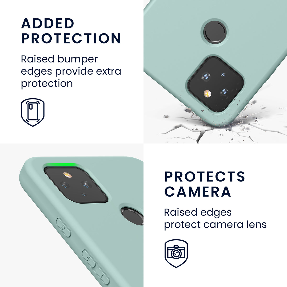 kwmobile Case Compatible with Google Pixel 4a 5G Protective Cover for Wireless Charging Case