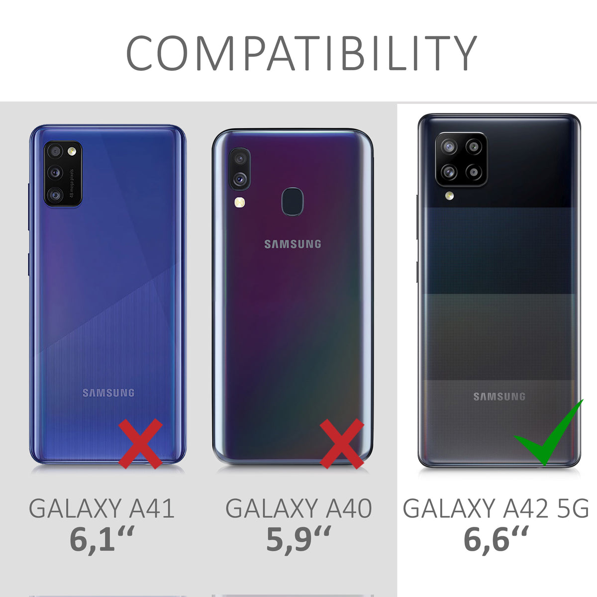 kwmobile Silicone Case for Samsung Galaxy A42 5G - Protective Cover