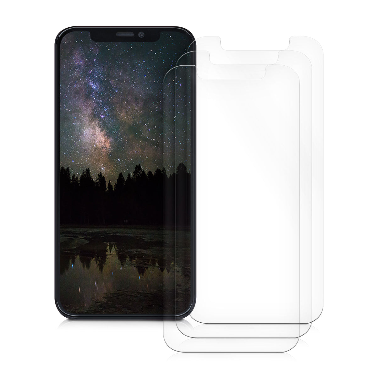 kwmobile 3x Displayschutzfolie kompatibel mit Apple iPhone 12 / iPhone 12 Pro Folie - klare Schutzfolien Set