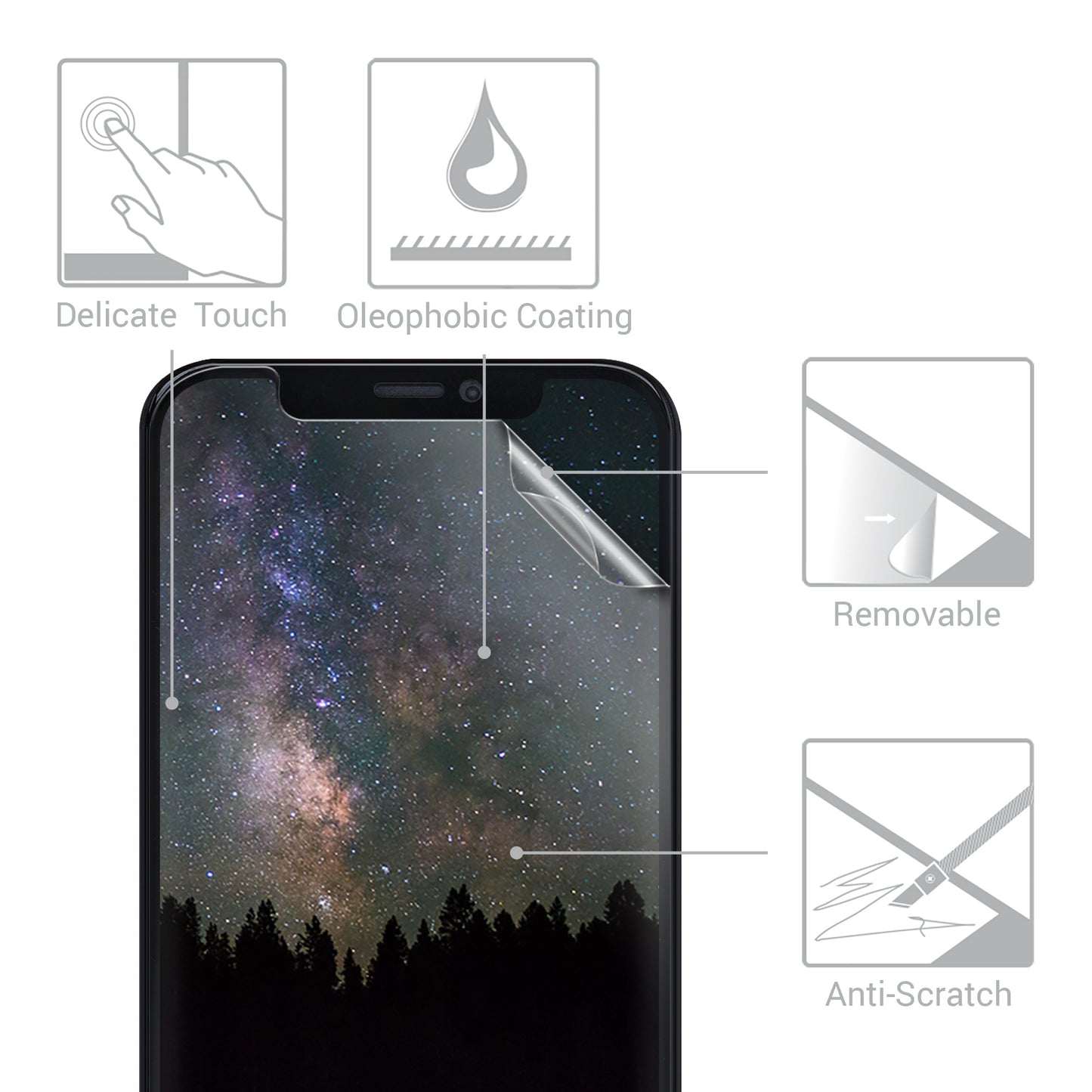 kwmobile 3x Displayschutzfolie kompatibel mit Apple iPhone 12 / iPhone 12 Pro Folie - klare Schutzfolien Set