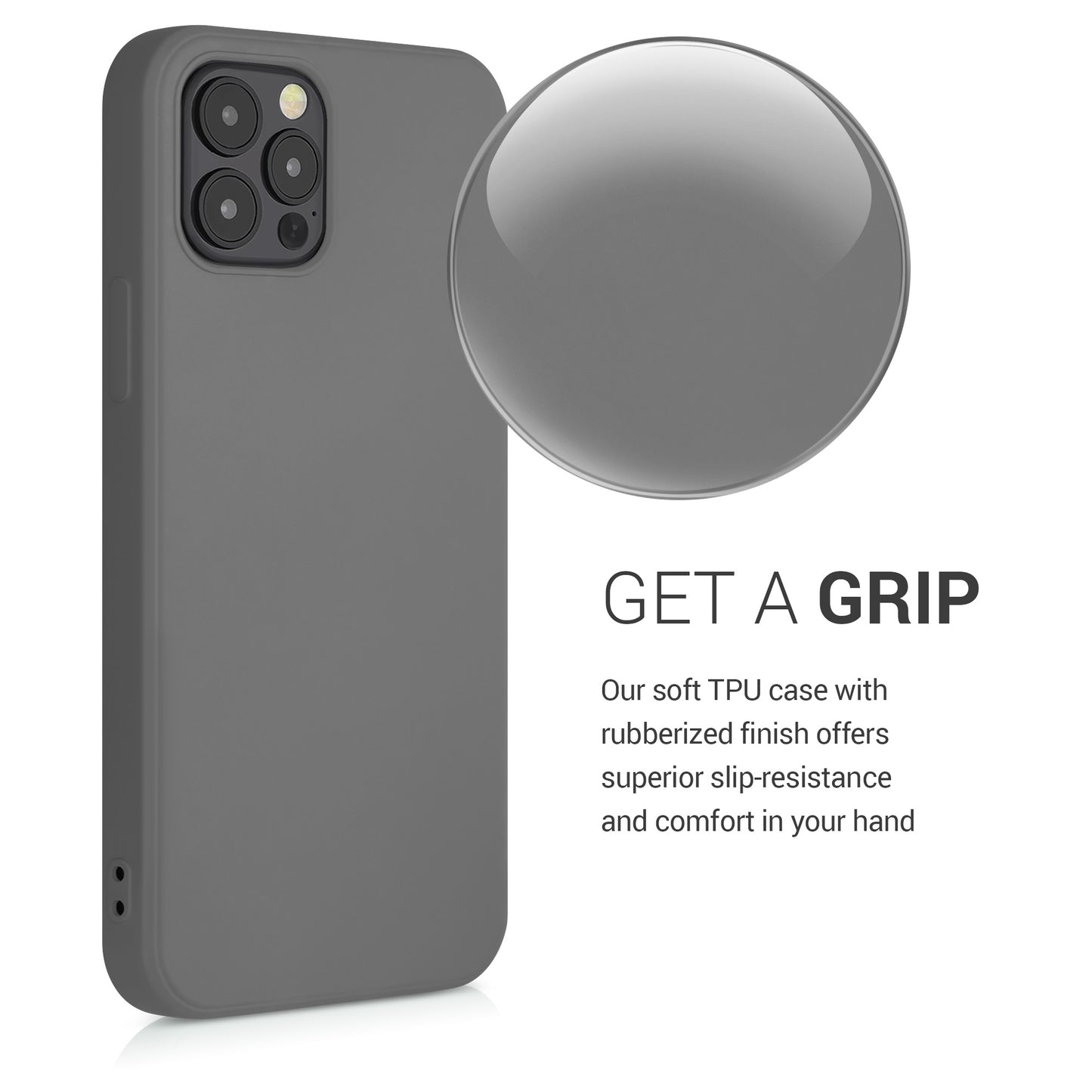 kwmobile Case Compatible with Apple iPhone 12 / iPhone 12 Pro - Protective Cover for Wireless Charging - Case