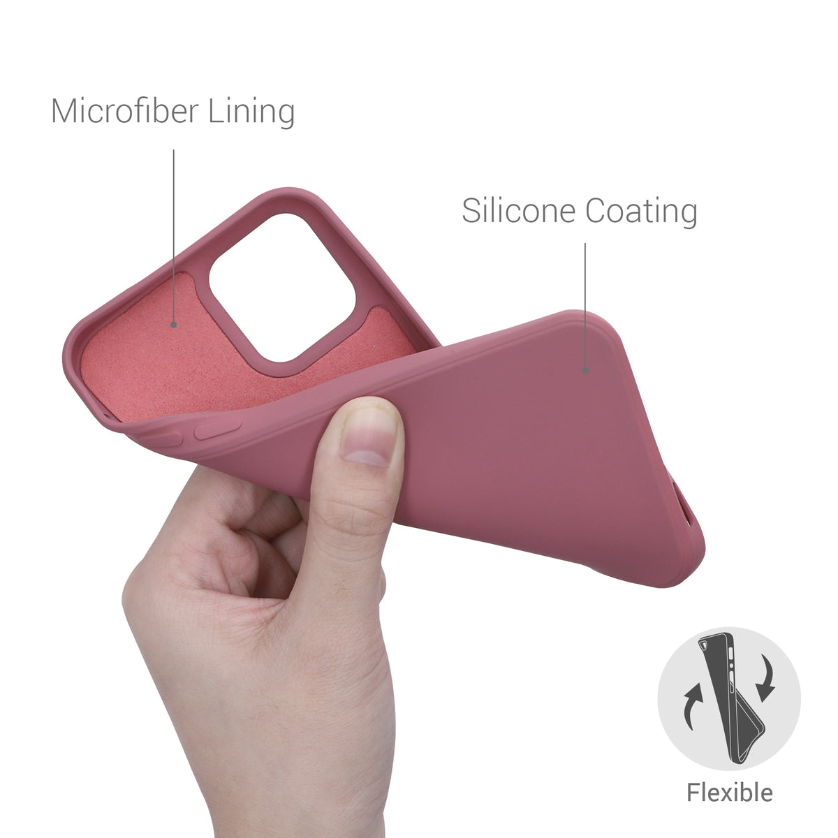 kwmobile Case Compatible with Apple iPhone 12 / iPhone 12 Pro - Protective Cover for Wireless Charging - Case