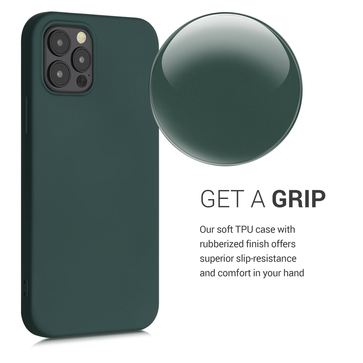kwmobile Case Compatible with Apple iPhone 12 / iPhone 12 Pro - Protective Cover for Wireless Charging - Case
