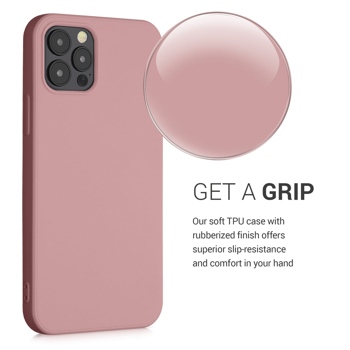 kwmobile Case Compatible with Apple iPhone 12 / iPhone 12 Pro - Protective Cover for Wireless Charging - Case