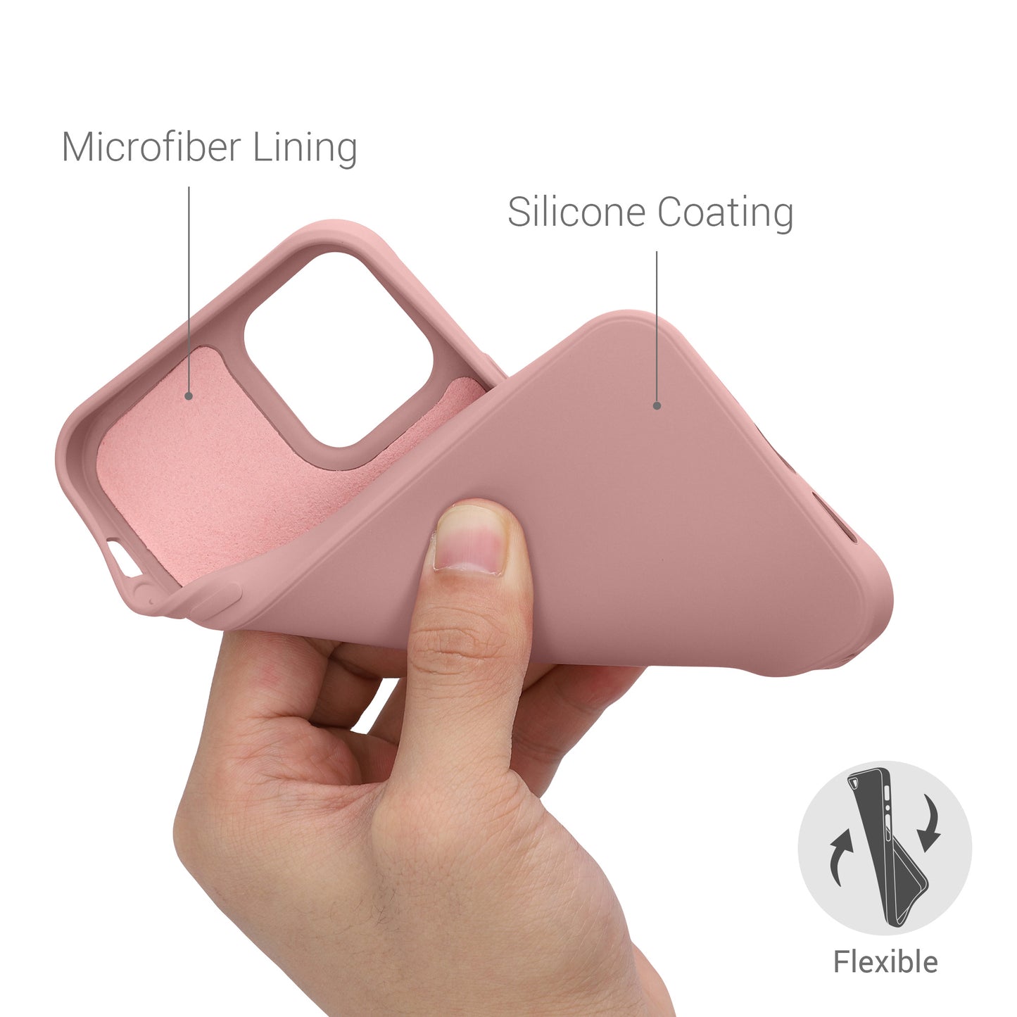 kwmobile Case Compatible with Apple iPhone 12 / iPhone 12 Pro - Protective Cover for Wireless Charging - Case