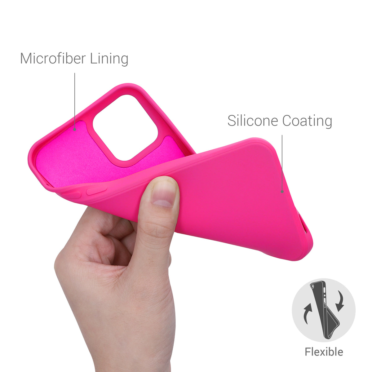 kwmobile Case Compatible with Apple iPhone 12 / iPhone 12 Pro - Protective Cover for Wireless Charging - Case