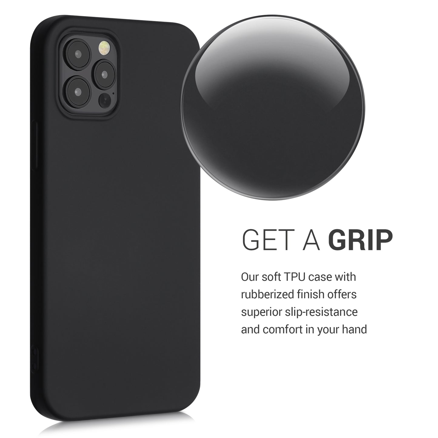 kwmobile Case Compatible with Apple iPhone 12 / iPhone 12 Pro - Protective Cover for Wireless Charging - Case