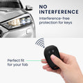 kwmobile Car Key Cover compatible with Alfa Romeo 3-Button Smart Key - Key Fob Cover Italy Stripes Black