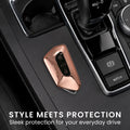 kwmobile Car Key Cover Compatible with VW Golf 8 3-Button Car Key - Silicone Cover