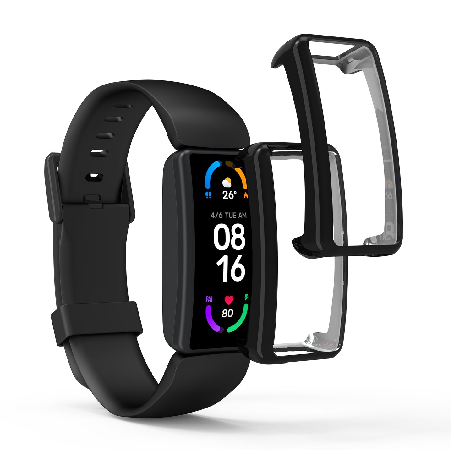 kwmobile Protective Case for Fitbit Inspire 3 / Inspire 2 / Ace 3 Full Body Display Cover Set