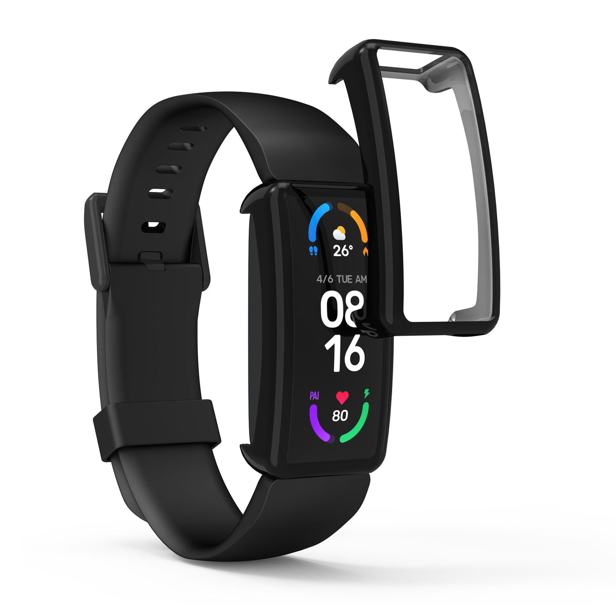kwmobile Protective Case for Fitbit Inspire 3 / Inspire 2 / Ace 3 Full Body Display Cover Set