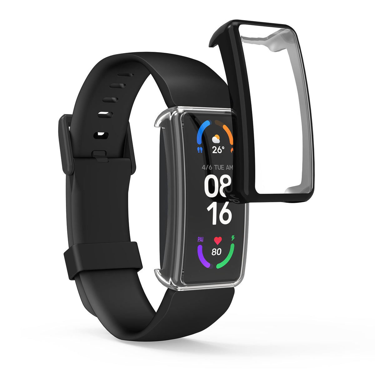 kwmobile Protective Case for Fitbit Inspire 3 / Inspire 2 / Ace 3 Full Body Display Cover Set