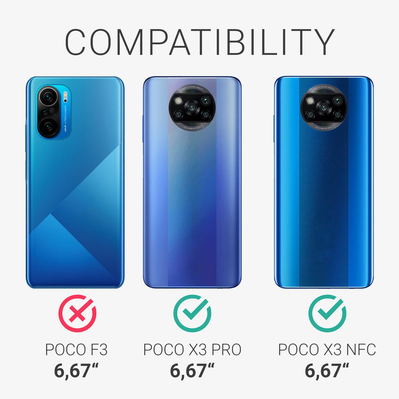 kwmobile Case Compatible with Xiaomi Poco X3 NFC / Poco X3 Pro - Phone Case