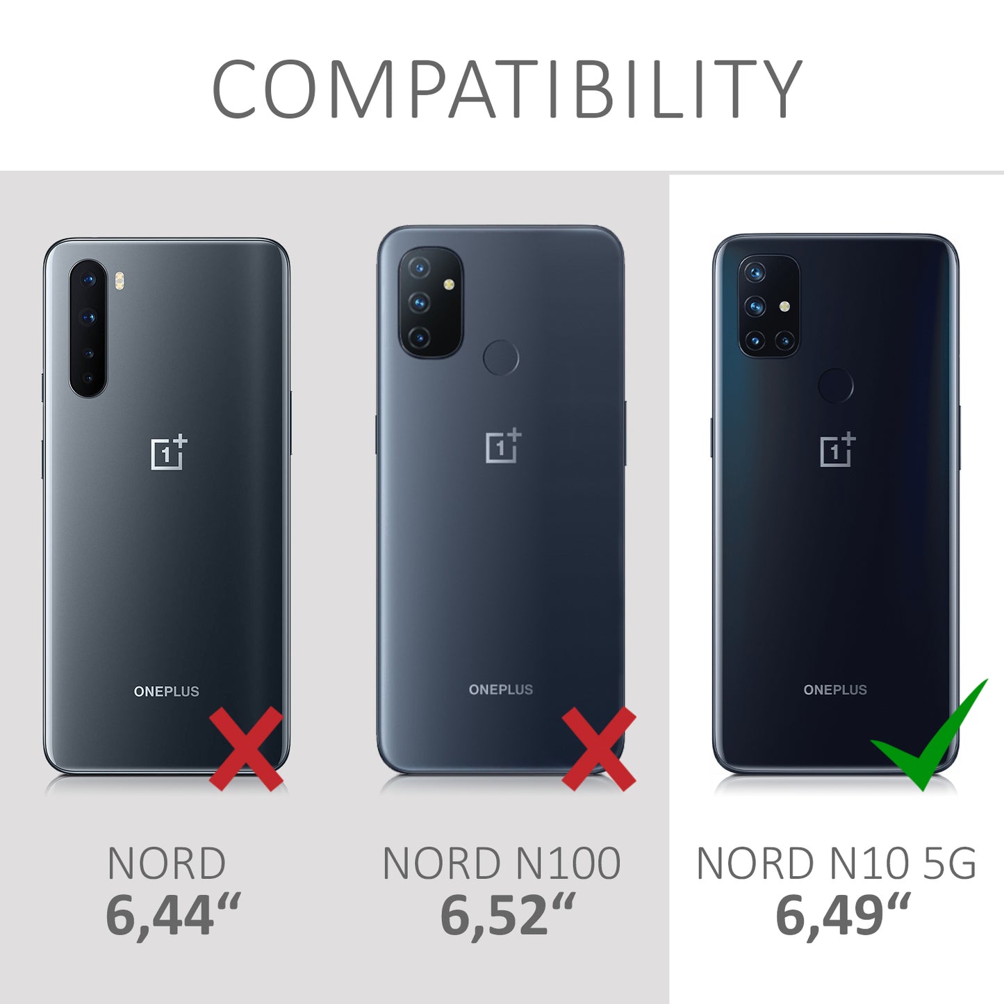 kwmobile Cell Phone Case for OnePlus Nord N10 5G - Silicone Case - Wireless Charging - Protective Cover