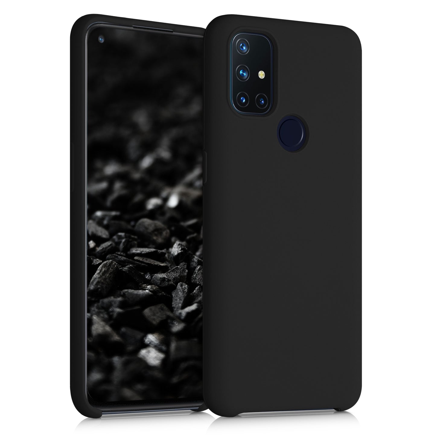 kwmobile Cell Phone Case for OnePlus Nord N10 5G - Silicone Case - Wireless Charging - Protective Cover