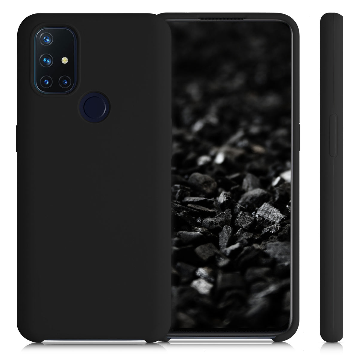 kwmobile Cell Phone Case for OnePlus Nord N10 5G - Silicone Case - Wireless Charging - Protective Cover