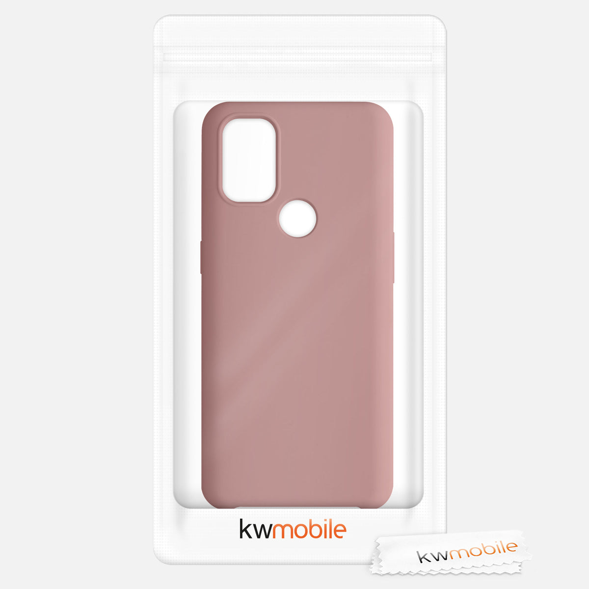 kwmobile Cell Phone Case for OnePlus Nord N10 5G - Silicone Case - Wireless Charging - Protective Cover
