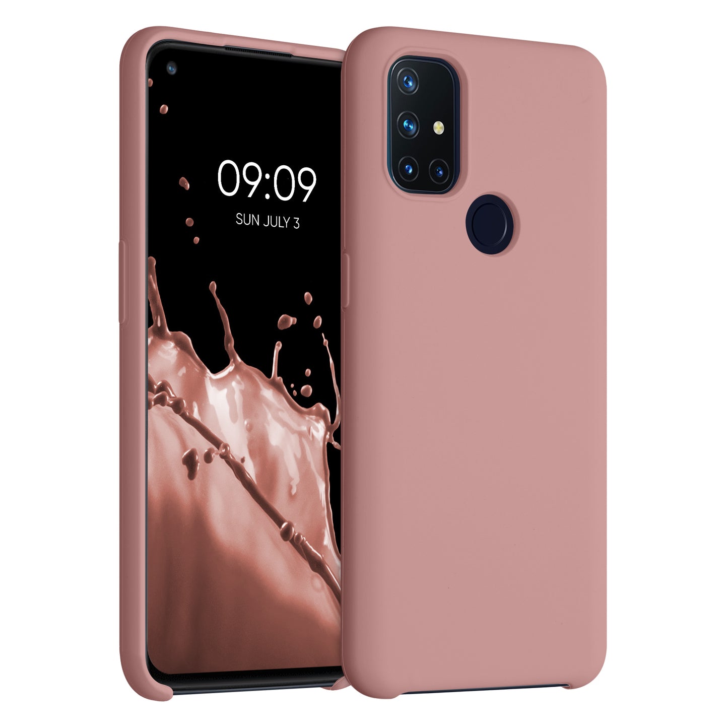 kwmobile Cell Phone Case for OnePlus Nord N10 5G - Silicone Case - Wireless Charging - Protective Cover