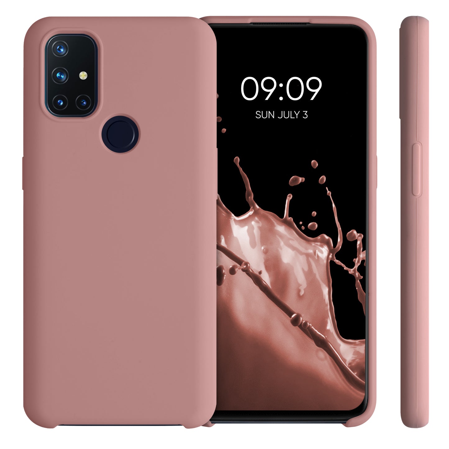 kwmobile Cell Phone Case for OnePlus Nord N10 5G - Silicone Case - Wireless Charging - Protective Cover