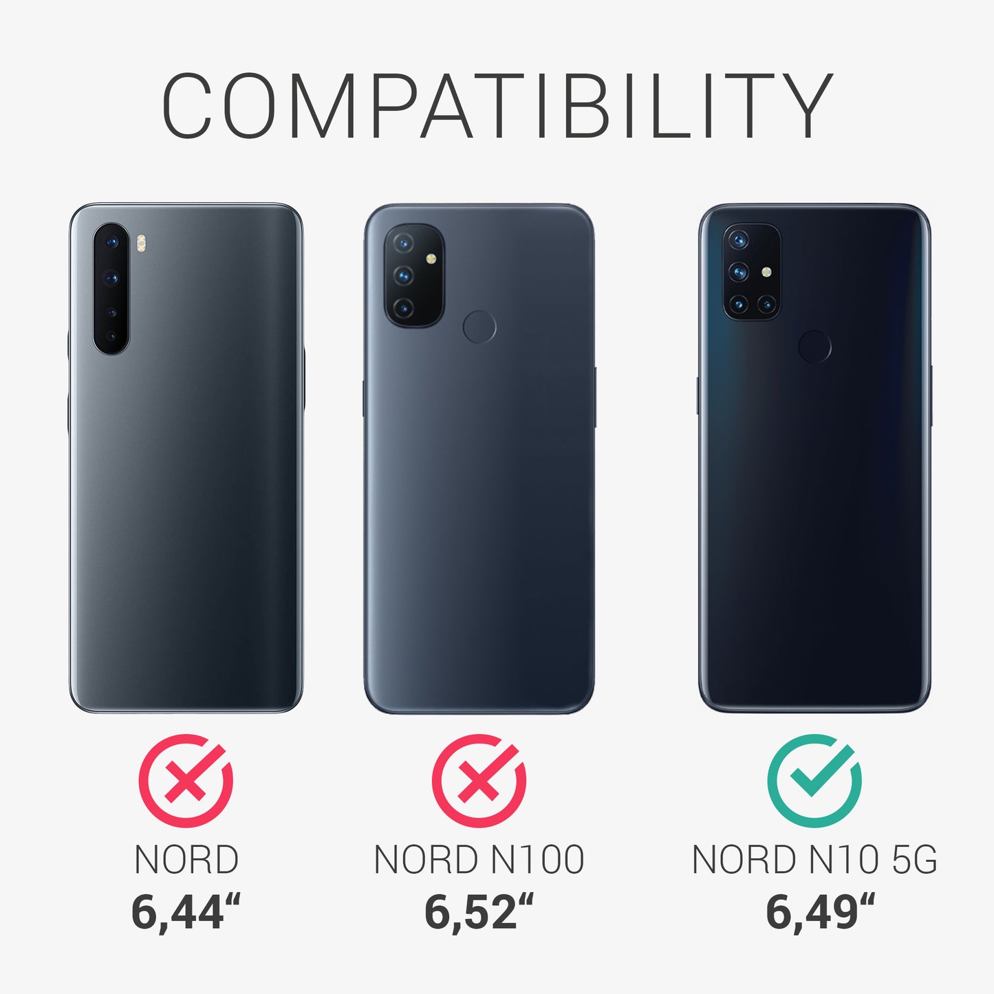 kwmobile Cell Phone Case for OnePlus Nord N10 5G - Silicone Case - Wireless Charging - Protective Cover