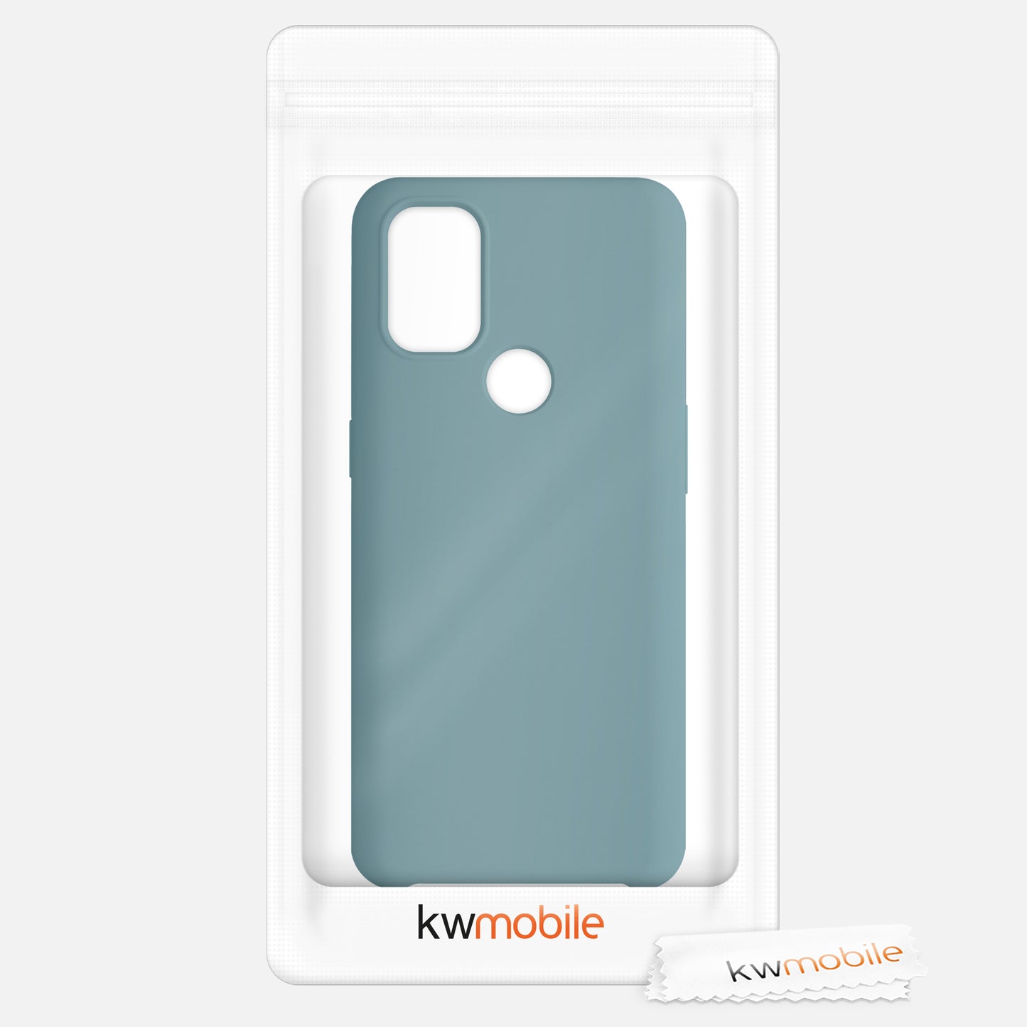 kwmobile Cell Phone Case for OnePlus Nord N10 5G - Silicone Case - Wireless Charging - Protective Cover