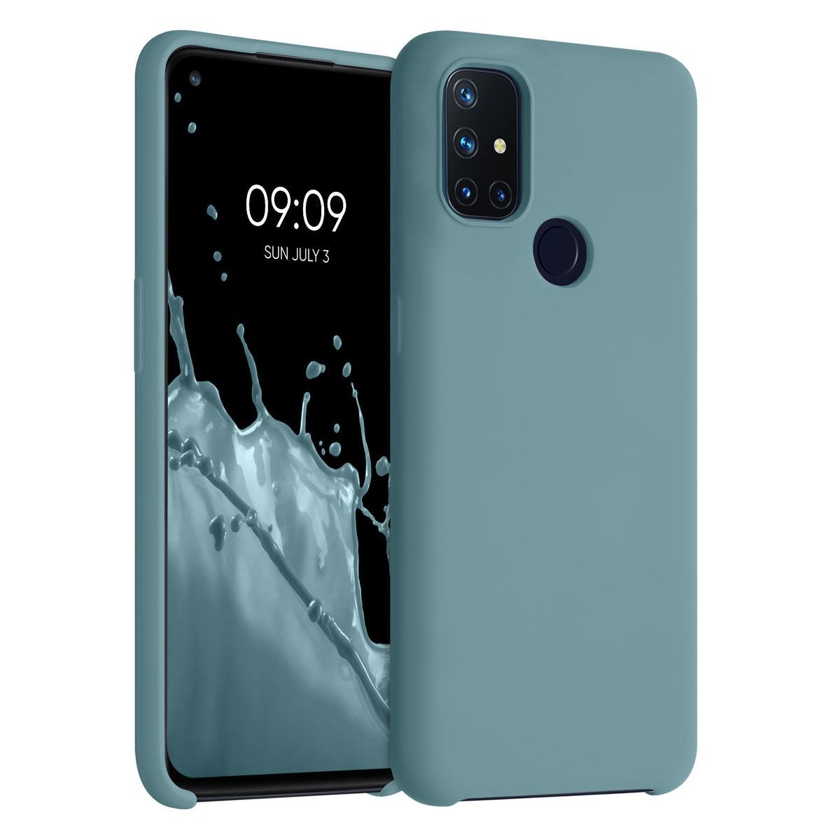 kwmobile Cell Phone Case for OnePlus Nord N10 5G - Silicone Case - Wireless Charging - Protective Cover