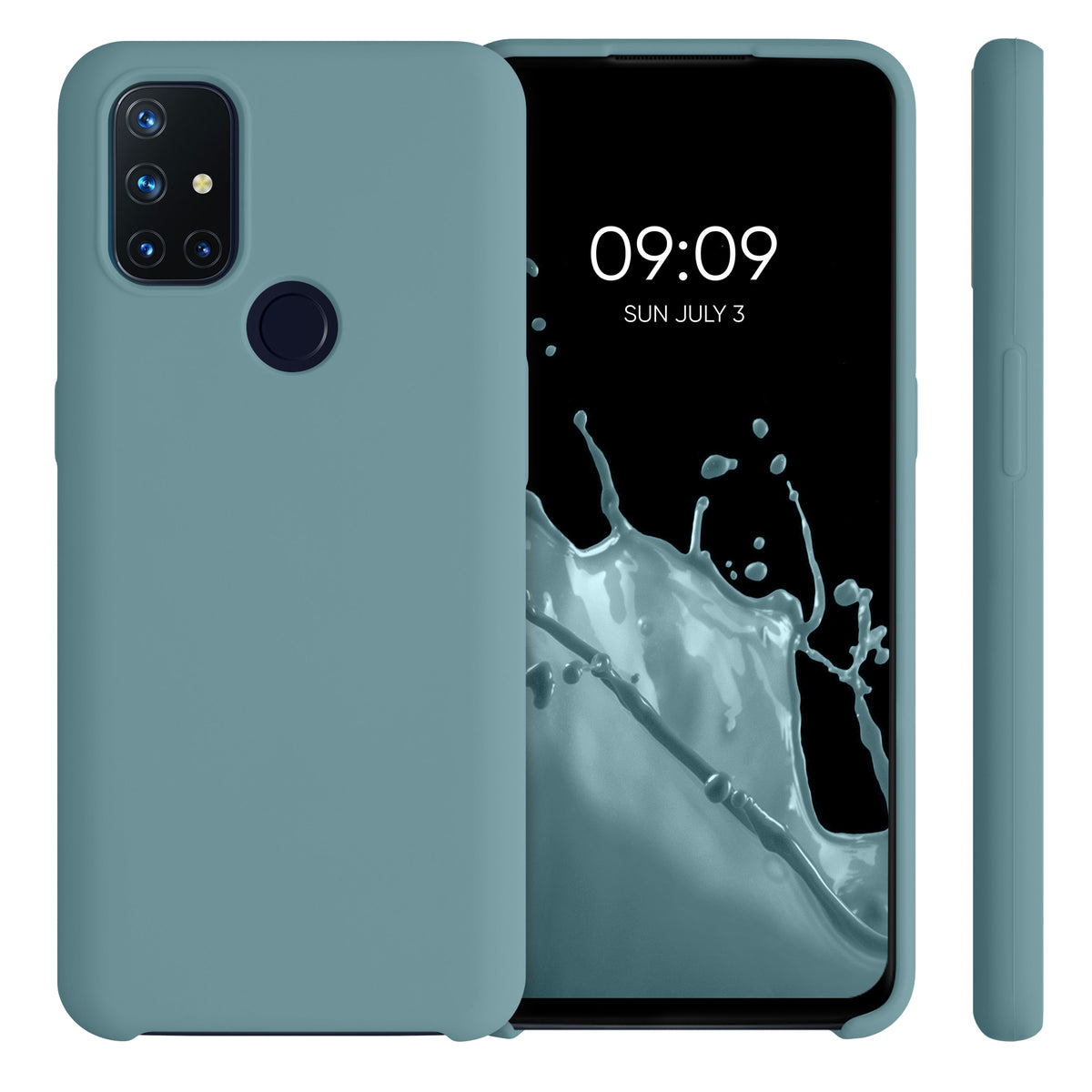 kwmobile Cell Phone Case for OnePlus Nord N10 5G - Silicone Case - Wireless Charging - Protective Cover